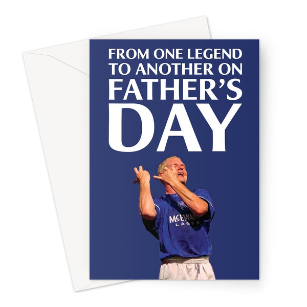 Gazza Rangers Father's Day Card