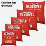 Reserved Man United Cushion