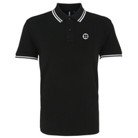 Celtic Black Mens Three Button Polo Shirt, 100% Polyester, Short-Sleeve, Embroidered Celtic1967 Logo