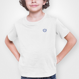 Everton White Childrens T-Shirt, 100% Cotton, Short-Sleeve, Embroidered Toffees Logo