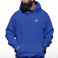 Everton Blue Mens Hoodie, Kangaroo Pouch Pocket, Self-Coloured Cords, 80% Cotton/20% Polyester, Embroidered Toffees Logo