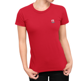 Liverpool Red Ladies T-Shirt, 100% Cotton, Slim Fit, Embroidered Kop Logo