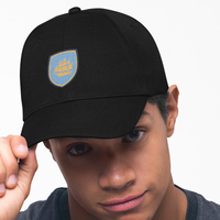 Man City Black 5-Panel Cap, 100% Cotton, One Size, ManCityzens logo