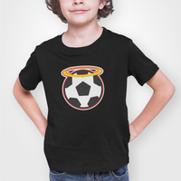 Southampton Black Childrens T-shirt, 100% Cotton, Short-Sleeve, Large Print Saints1885 Logo