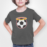 Southampton Charcoal Childrens T-shirt, 100% Cotton, Short-Sleeve, Large Print Saints1885 Logo