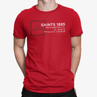 St Mary's Coordinates Red T-Shirt