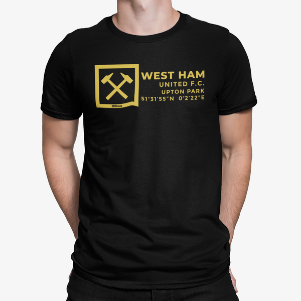 Upton Park Coordinates Black T-Shirt