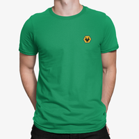 Wolves Green Mens Heavy T-Shirt, 100% Cotton, Short-Sleeve Crew Neck, Embroidered WeAreWolves logo